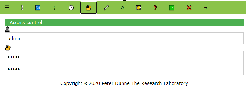 ESP Config Admin Page screenshot