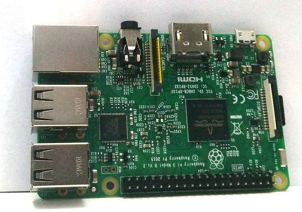 Raspberry Pi 3 Model B top view
