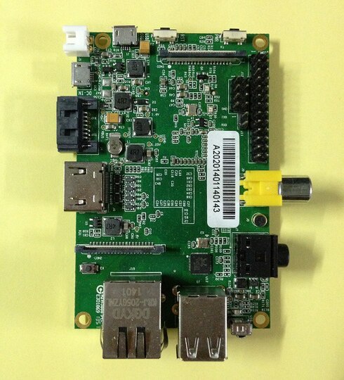 Front view of Banana Pi M1 board