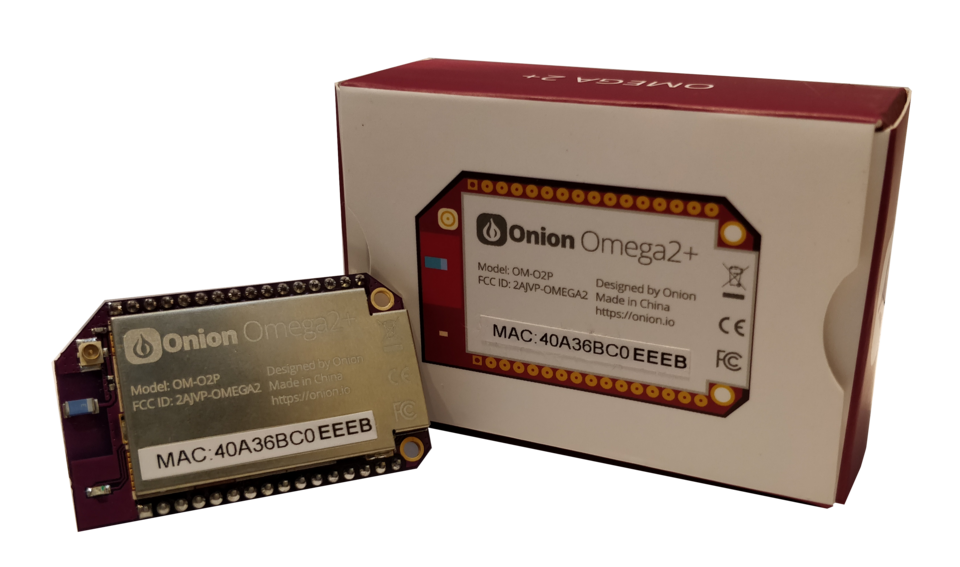 Onion Omega2+ board (top view)